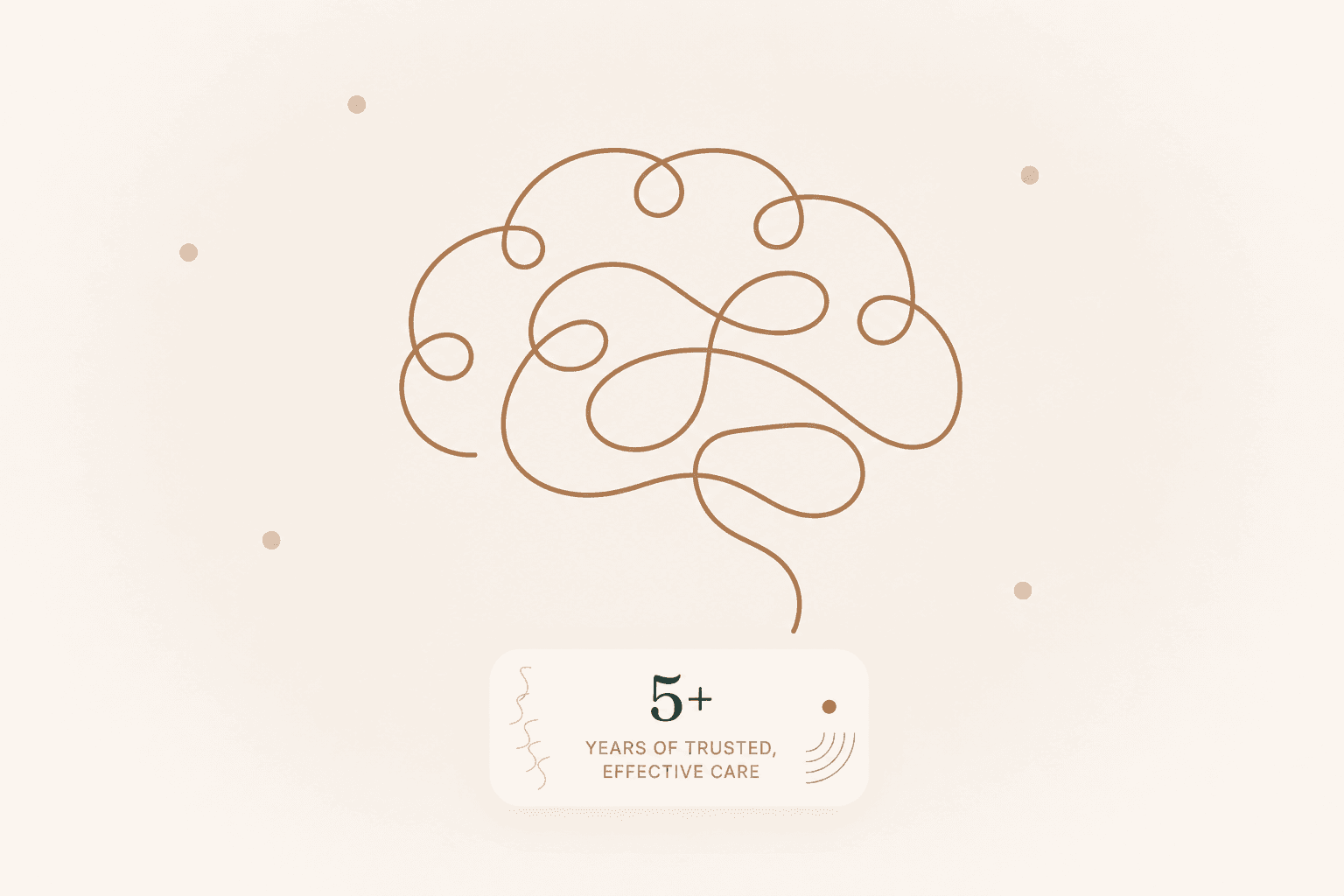 Illustration of a brain, representing clarity of mind